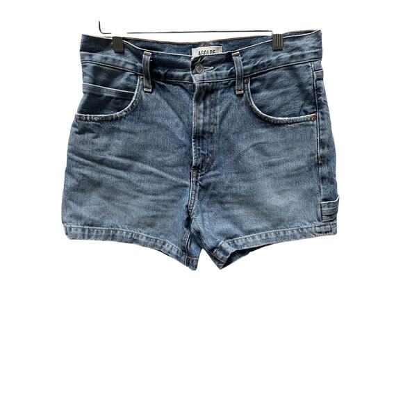Agolde denim cargo Shorts size 26 - Picture 1 of 7